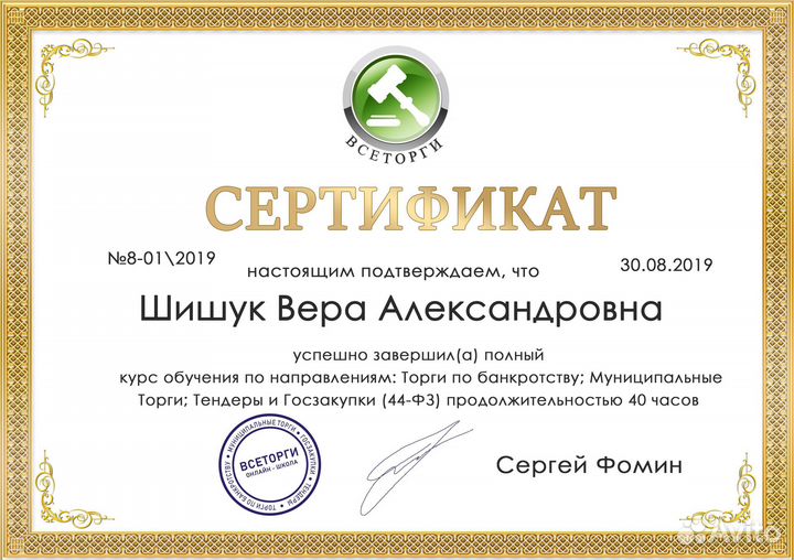 Тендерное удаленное сопровождение от эксперта