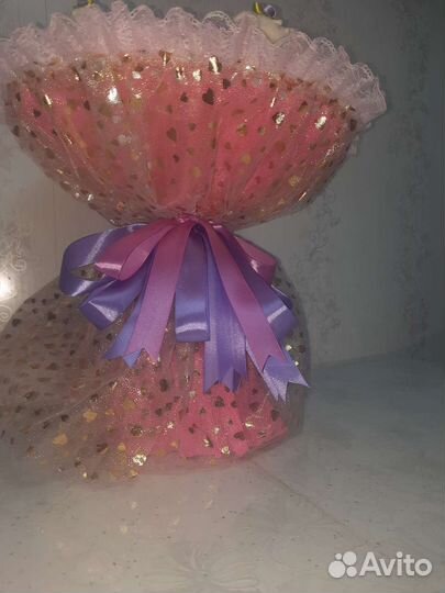 Букет с мишками