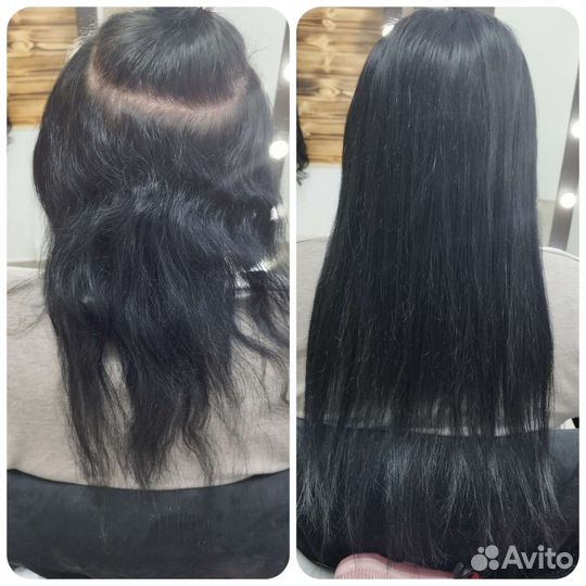 Наращивание волос модель