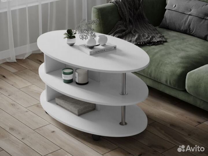 Журнальный стол Белый