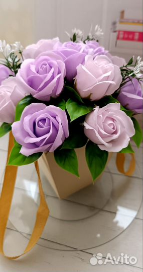 Букет из мыльных цветов