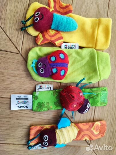 Игрушки погремушки на ручки и ножки lamaze