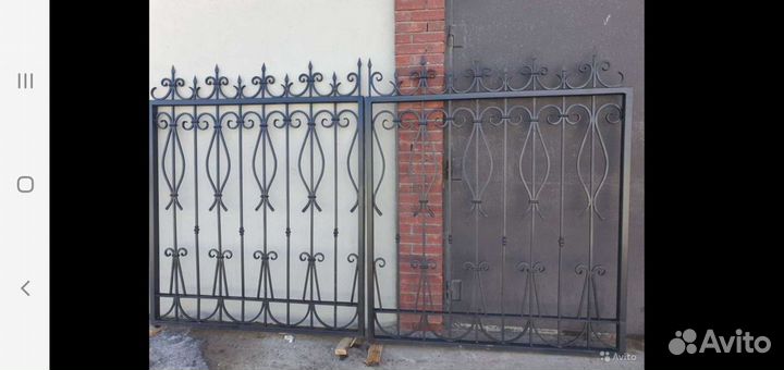 Кованые ворота,забор и калитка