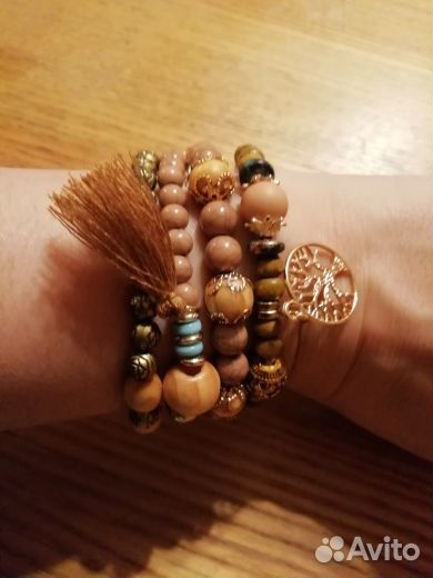 Набор Браслетов 4в1 ручная работа тип 2