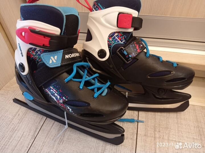 Коньки хоккейные раздвижные детские 30-33рр