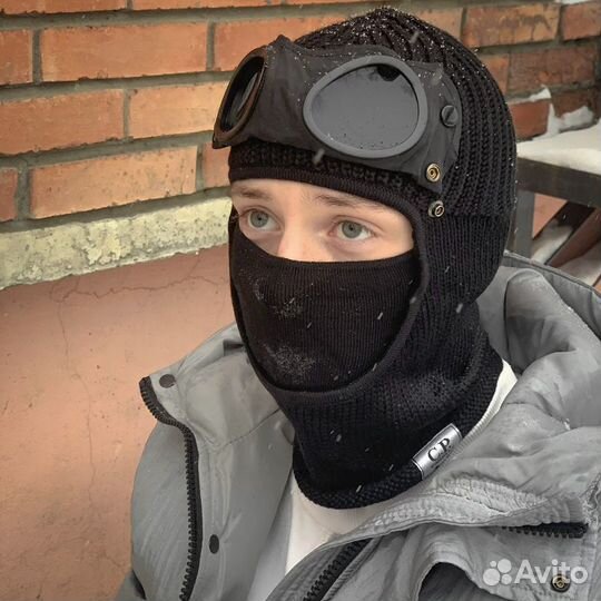 Мужская Черная Балаклава C.P. Company