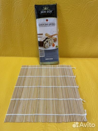 Циновка для роллов новая коврик бамбуковый