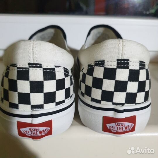 Vans слипоны в клетку