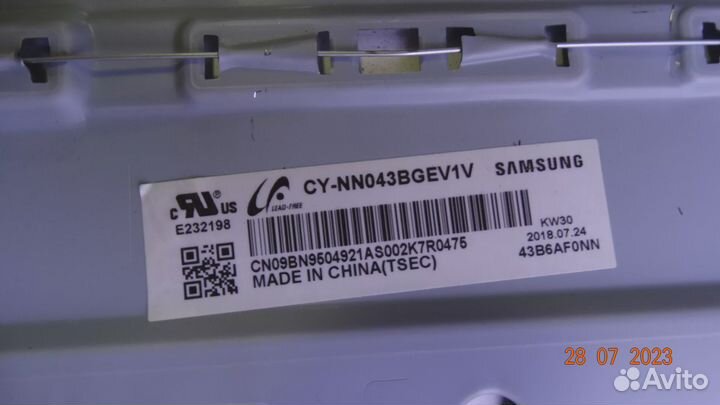 HV430FHB-N1A xpcb R 47-6001689 HV430FHB-N1A xpcb L