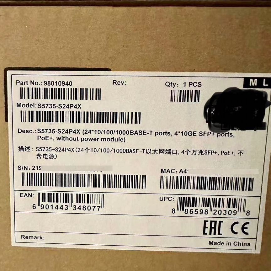 [S5735-S24P4X] Huawei (24*Poe+, 4*10ge Sfp+, 1*Ac) S5735-S24p4x