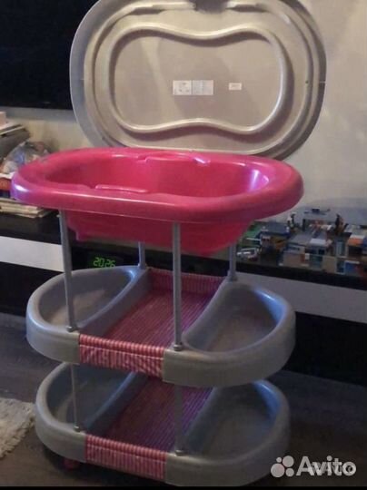 Пеленальный стол с ванной Brevi горка и круг