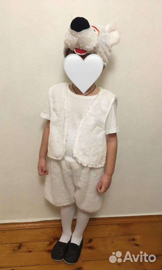 Новогодний костюм белого мишки