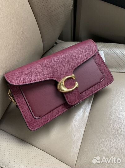 Сумка coach бордовая арт 5678