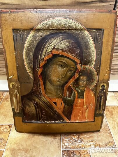 Икона Казанская богородица ковчег 36х29 см