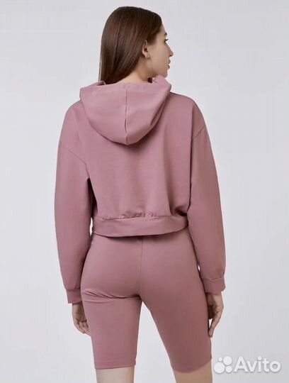 Новый Трикотажный костюм Худи и велосипедки