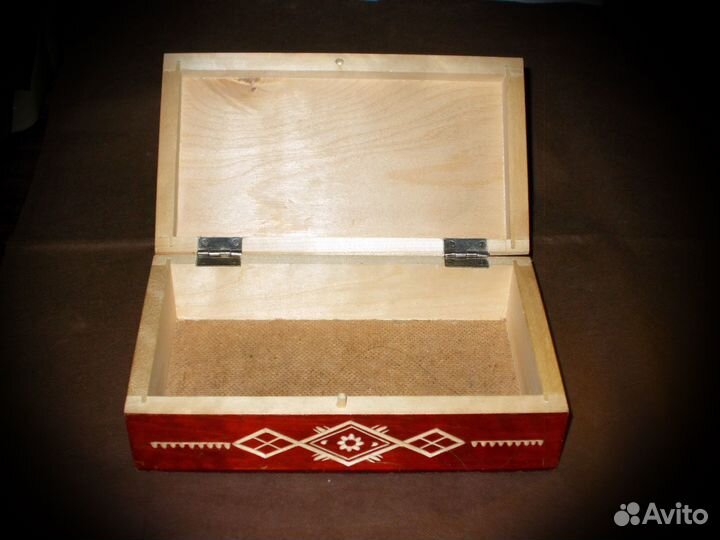 Шкатулка деревянная резная СССР