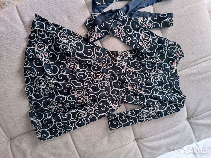 Платье синее под бархат 40