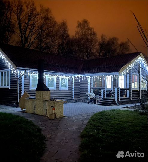 Гирлянда уличная бахрома