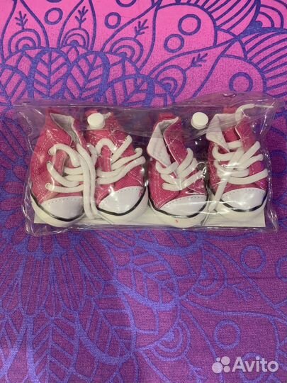 Кеды джинсовые для собак