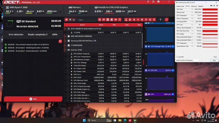 Видеокарта Intel Arc A750 (Shadow of the Erdtree)