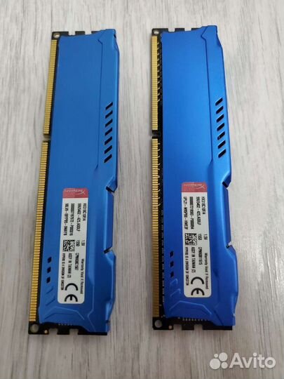 Оперативная память DDR3 Kingston 8GB 2x4Gb 1866Mhz