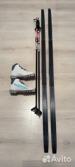 Лыжи палки ботинки