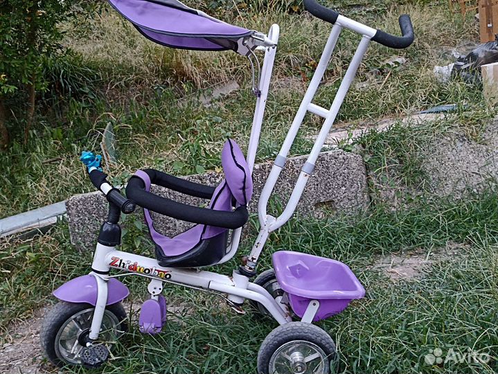 Трехколесный велосипед с родительской ручкой