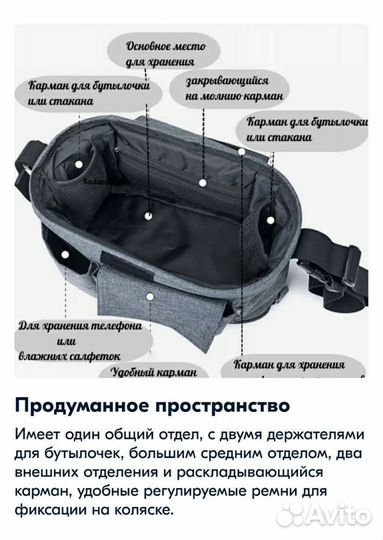 Сумка органайзер на коляску