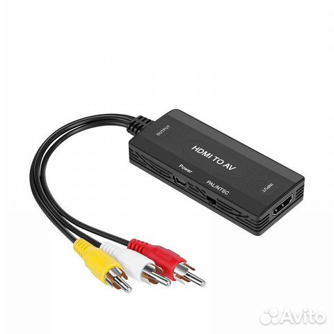 Переходник-конвертер hdmi-AV (3 RCA)