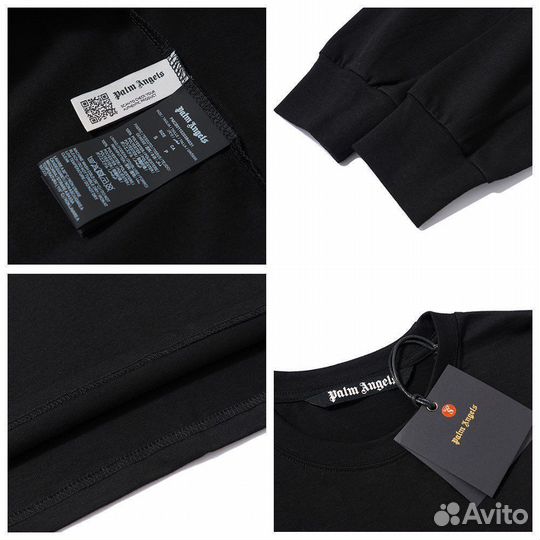 Лонгслив Palm Angels crocodile Чёрный