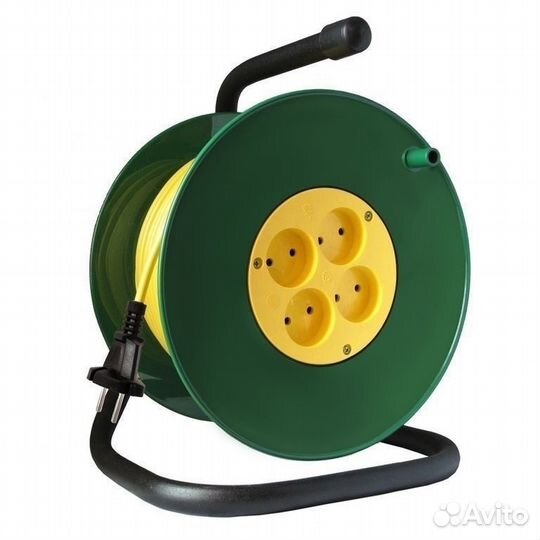Удлинитель Союз на катушке 4 гнезда 20 м. 2.2 кВт