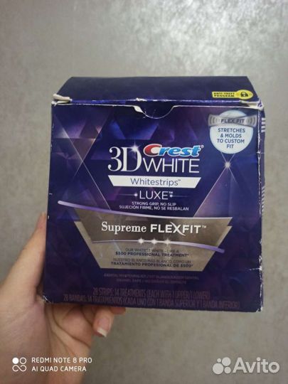 Отбеливающие полоски для зубов Crest 3D white