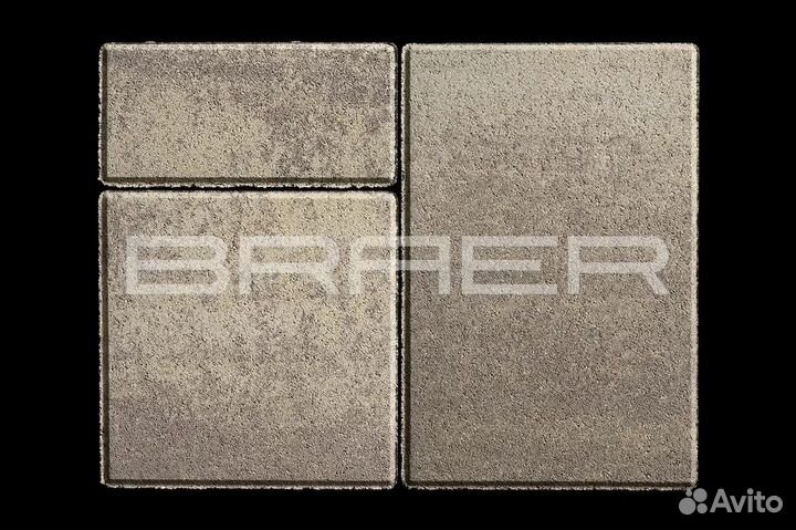 Тротуарная плитка Браер,Старый Город,ColorMix 40мм