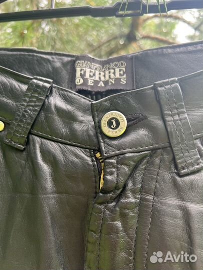 Брюки кожаные ferre