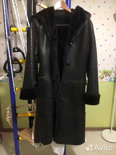 Дубленка натуральная с норкой женская 42-44 ivagio