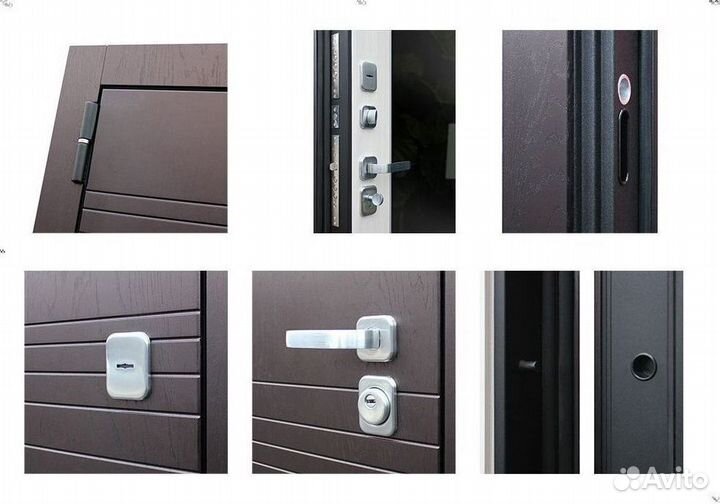 Дверь входная Шоколад металлическая Дуэт
