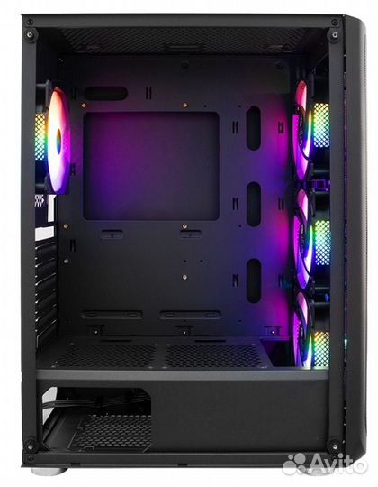 Корпус 1stplayer Firebase X4 4x120mm LED