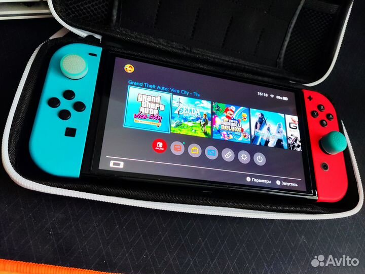 Nintendo switch oled 256гб прошитая набор