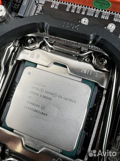 Комплект lga 2011 Xeon e5 2670 v3+16GB Ozu Hynix