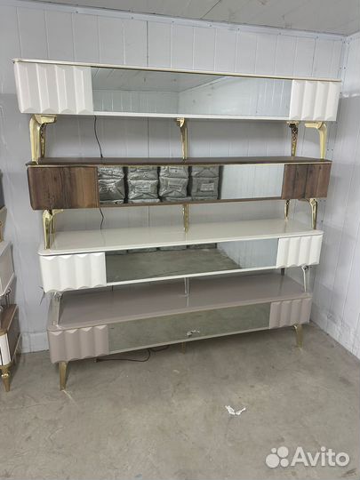 Тумба под тв с камином