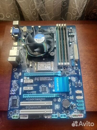 Материнская плата gigabyte GA-H77-DS3H lga1155
