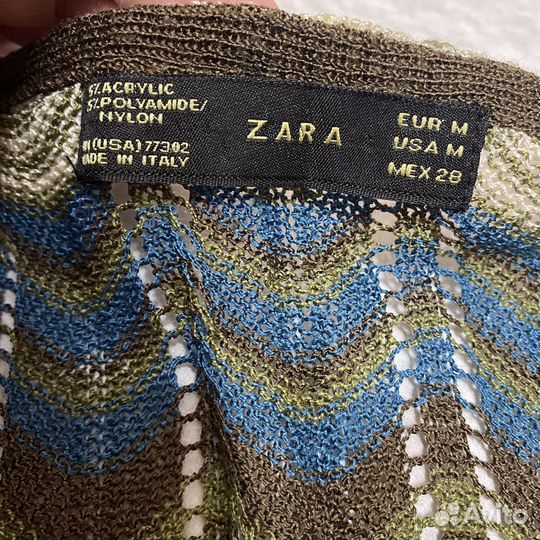 Вязаная туника Zara в стиле Missoni 46 48