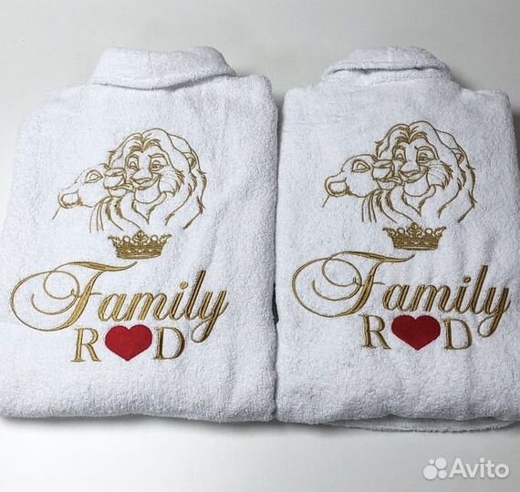 Махровые халаты с вышивкой(именные,парные)
