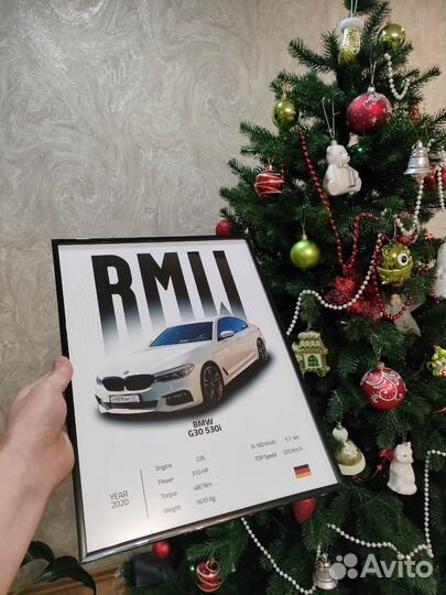 Постер с вашим автомобилем(Картина) / На заказ