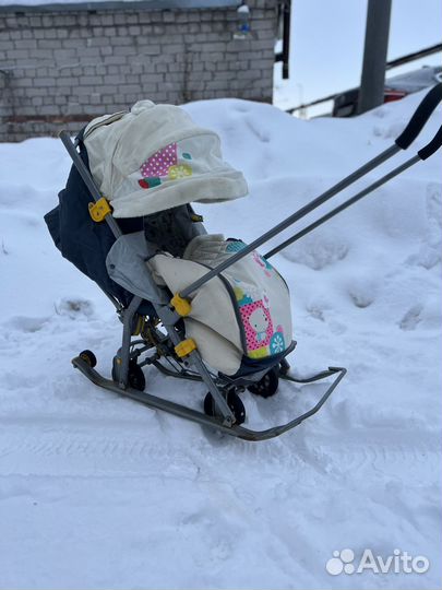 Санки коляска nika
