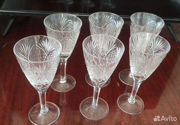 Фужеры Хрустальные + салатник