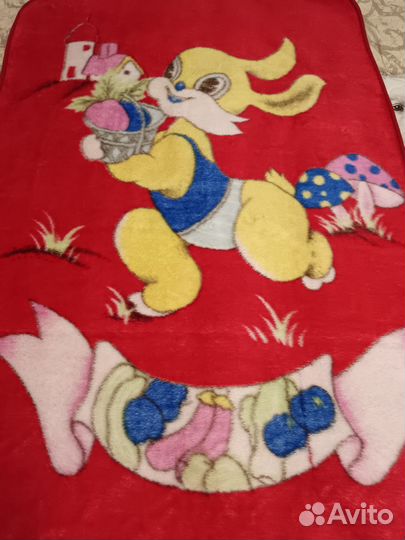 Плед детский плюшевый