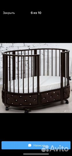 Кроватка десткая + комод пеленальный + 2 матраса