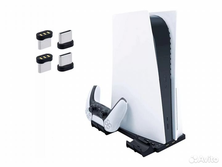 Подставка + зарядка для 2-х контроллеров Sony PS5