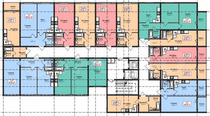 Квартира-студия, 28,5 м², 2/12 эт.